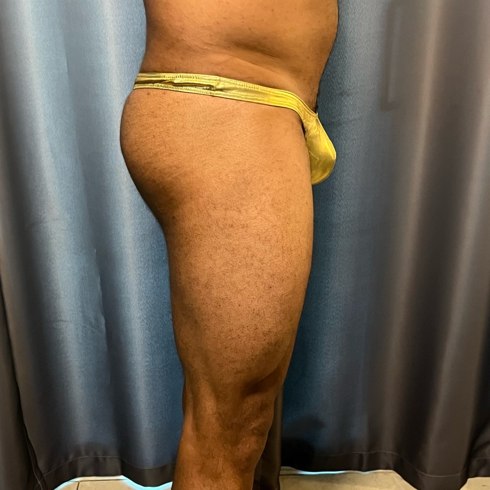 Mens Metallic Gold Thong Underwear super shiny and sexy - Picture 3 of 4